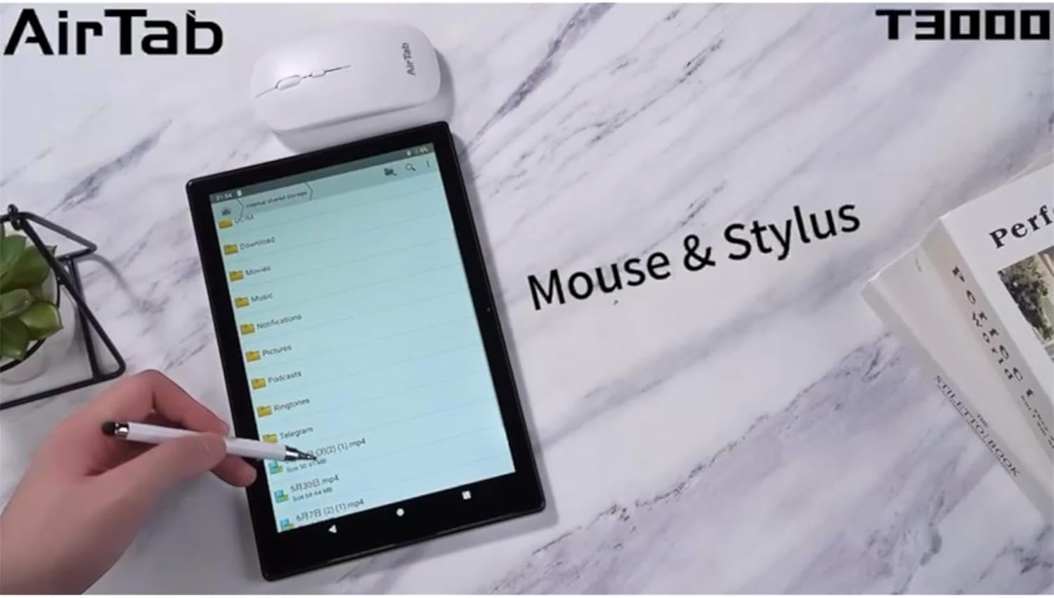 تابلت AirTab T3000 10.1" مزود بكيبورد وماوس وقلم ضمان 6 شهور + سماعة هدية – Image 6