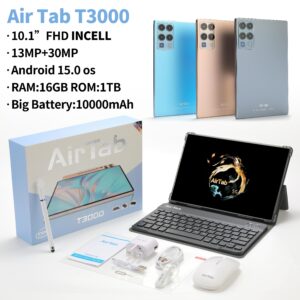 تابلت AirTab T3000 10.1" مزود بكيبورد وماوس وقلم  ضمان 6 شهور + سماعة هدية
